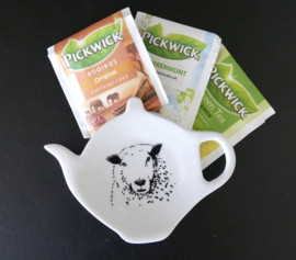 Tea bag / tea tip holder sheep