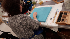 5 schilder lessen acryl en aquarel. Atelier-Bertina te  Raalte