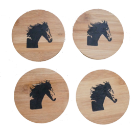 4 x horse coasters