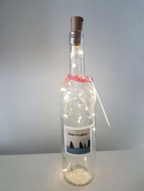 flessen lamp met led verlichting (skûtsjes Moai Fryslân)