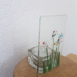 Sfeerlichtje bloemen glasfusion