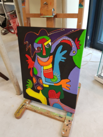 1 cursus les:  aqaurel-/ acryl schilderen. Atelier-Bertina te Raalte