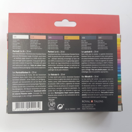 6x Portret Acrylverf Amsterdam 20 ml