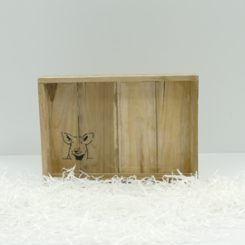 Varken dienblad teak hout