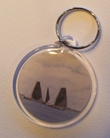 sleutelhanger skutjes (rond)