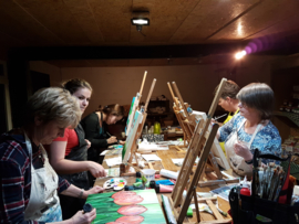 Resultaten: Dinsdag 23 april 2019 workshop schilderen in Collendoorn