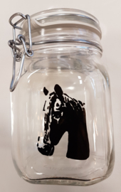 Storage jar / jug with horse (medium)