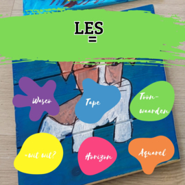 Les: dier op steigerhout schilderen Op school of na schools aanbod