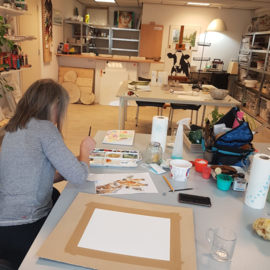 Zaterdag 25 november 2023: workshop aquarel schilderen (op papier) in Raalte
