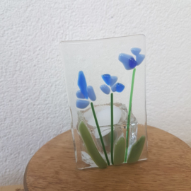 Sfeerlichtje bloemen glasfusion