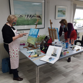 Workshop schilderen (steigerhout of canvas) in Raalte