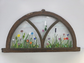 Stalraam met bloemen glasfusion