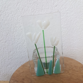 Sfeerlichtje bloemen glasfusion