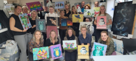 Workshop schilderen (steigerhout of canvas) in Raalte