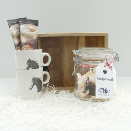 Friese paarden geschenken/cadeau pakket