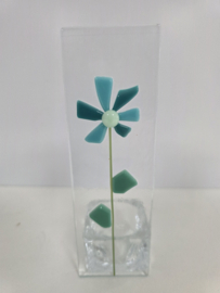 Sfeerlichtje bloemen glasfusion