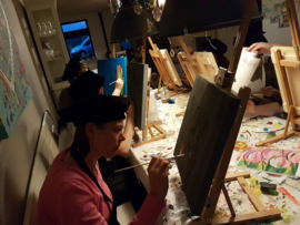 Resultaten: 6 april 2018 op locatie schilder workshop voor vriendinnen