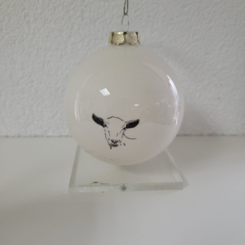 Kerstbal decoratie met geit