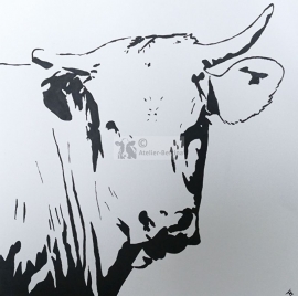 Cow acrylic painting