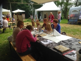 Workshop schilderen op de fair