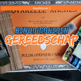Praktische basis aquarel schilderen (fysiek kennisboek, tutorials en fysieke werkbladen boek)