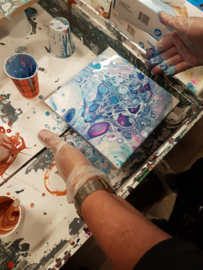 Resultaten workshop acryl gieten te lemelerveld mei 2019