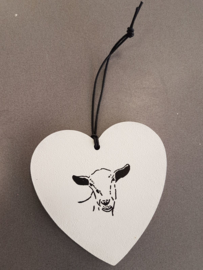 Decorative heart with goat