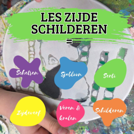 Les: De magie zijde schilderen. Op school of na schools aanbod