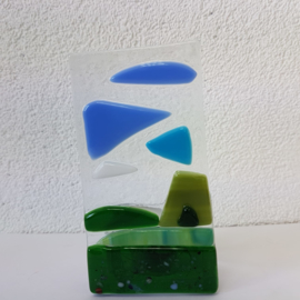 Sfeerlichtje landschap glasfusion