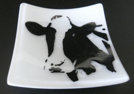 Glazen koeien schaaltjes 20 x 20 cm