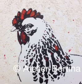 Rooster Acrylmalerei