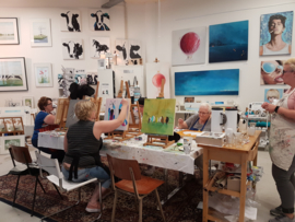 Resultaten: 12 mei 2018  workshop schilderen op Waag10