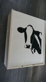 Wine box or storage box cow