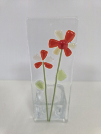 Sfeerlichtje bloemen glasfusion