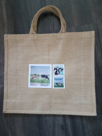 Jute big shopper: Moai Fryslân