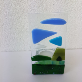 Sfeerlichtje landschap glasfusion