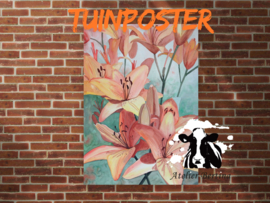 lelie tuinposter