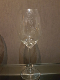 Paarden wijnglas