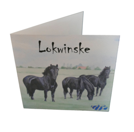 Lokwinske, kaart Friese paarden