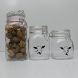 Storage jar / jug with goat