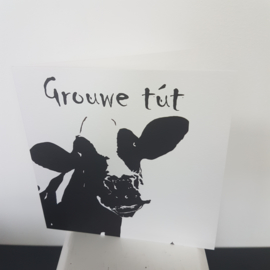 wenskaart: grouwe tut (grote kus)