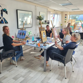 Workshop schilderen (steigerhout of canvas) in Raalte