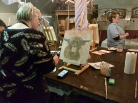 Resultaten: Dinsdag 24 januari 2017 workshop schilderen te Collendoorn (Arendshoeve)