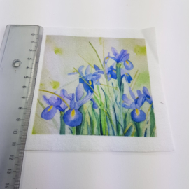 Iris bloem stofje 10 cm