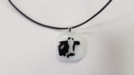 Cow glass pendant necklace atelier bertina