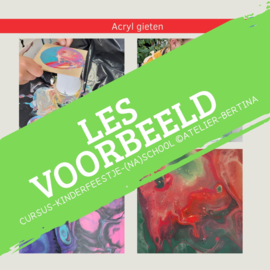 Les: Acryl gieten. Op school of na schools aanbod