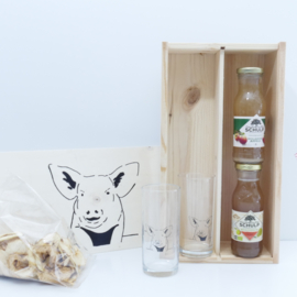 Cadeau geschenken pakket varkens