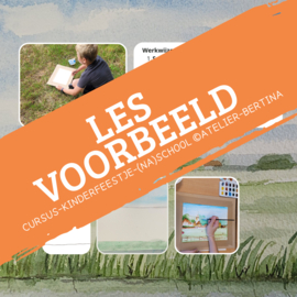 Les: buiten landschap tekenen en aquarelleren. Op school of na schools aanbod