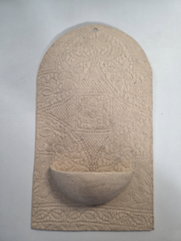 Wandecoratie voor plantje of sfeerlichtje handgemaakt keramiek