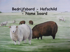 Schaap: Bedrijfsnaambord ontwerp 30